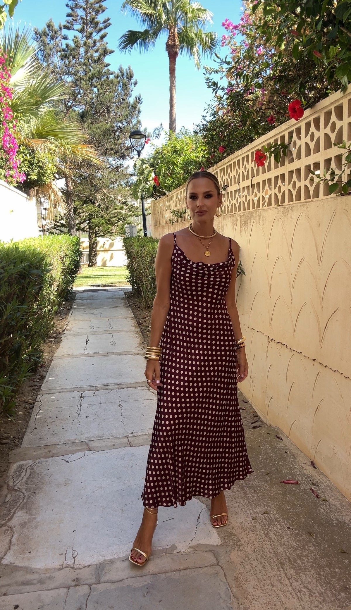 VESTIDO SATEN TIRANTE